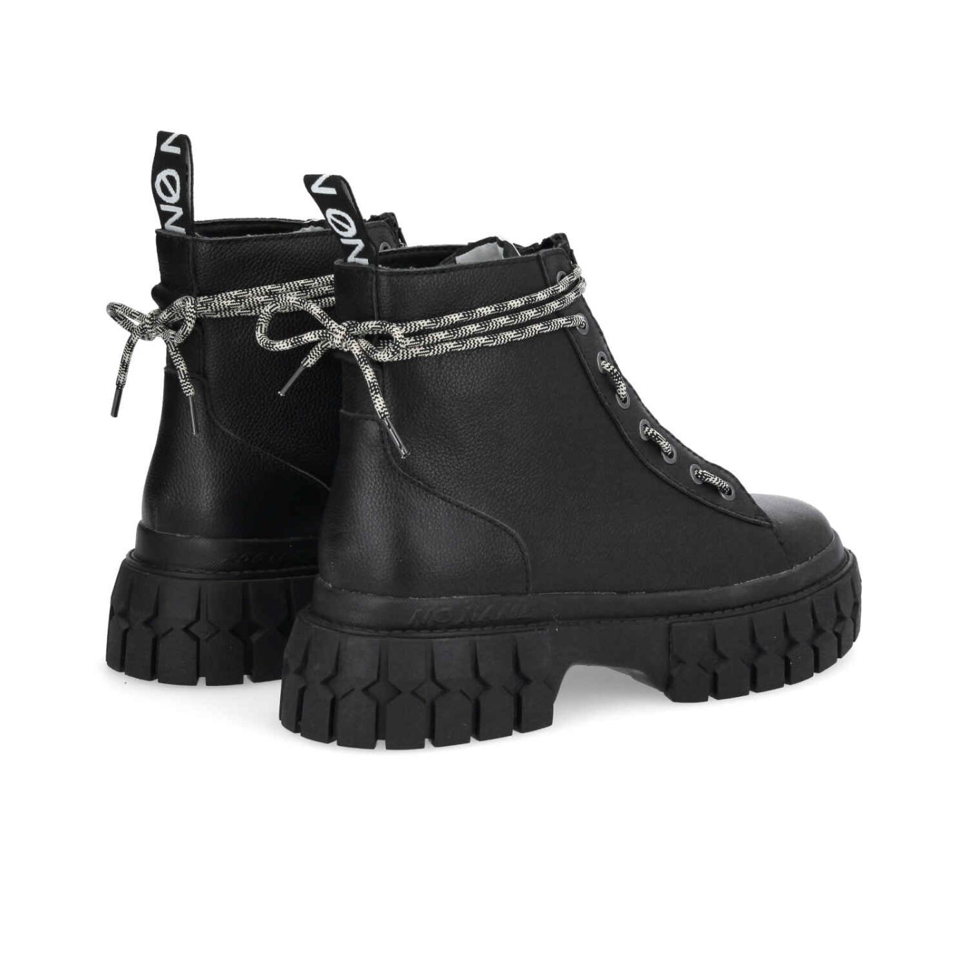 GRAVITEE ZIP BOOTS W  -  NAPPA GRAIN  - NERO